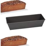 Esranın Dünyası Yapışmaz Dikdörtgen Baton Kek ve Ekmek Kalıbı – 30 cm Uzunluk, Dayanıklı Metal, Fırın Dostu, Profesyonel Kullanıma Uygun, Siyah - 1 kg