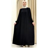 ESRANUR GİZLİ FERMUARLI REGLAN KOL ROBALI MEDİNE İPEĞİ TESETTÜR FERACE