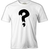 Esrarengiz Kasaba - Soru Işareti Beyaz Erkek Tshirt - M