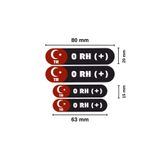 EŞREFOĞLU-EMA KAN GRUBU STİCKER ETİKET 4 LÜ B RH +