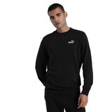 Ess Small No. 1 Logo Crew Erkek Siyah Günlük Stil Sweatshirt 68256401