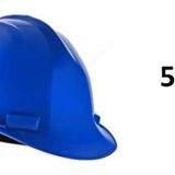 Essafe 1537 Plastik İçlikli Vidalı 5 Adet Mavi Deliksiz Baret