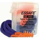 Essafe GE-1425 10 Adet Turuncu Gürültü ve Ses Önleyici Kulak Tıkacı