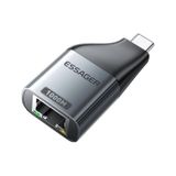 Essager 1000Mbps Type-C to RJ45 Dönüştürücü, Gecikmesiz Süper Hızlı Type C To Ethernet Çevirici