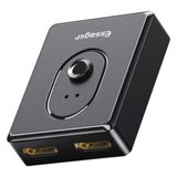 Essager 2in1 Çift Yönlü HDMI Switch Adaptör, 4K 60Hz, Çift Ekran Bağlantılı Çevirici, Tv,pc,projektör - Siyah