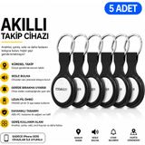 ESSAGER 5'li Akıllı Takip Cihazı Apple Find My Uyumlu Konum Takip ve Kayıp Eşya Bulucu SmartTag Anahtarlık