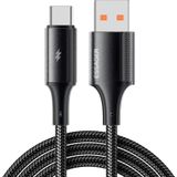 Essager 6A 120W 1MT USB to Type C Şarj Kablosu 480Mbps Şarj Akım Korumalı Süper Flash Şarj Kopmaz Kablo
