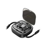 Essager 7in1 60W Çekilebilir Type C, Micro, İphone Lightning Kablolu, Dönüştürücü, Sim Aparatlı Seyahat Seti