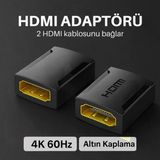 Essager Altın Kaplama 4K 60Hz Hdmı To Hdmı Çevirici Hdmı Uzatma Ekleme Aparatı Hdmı Birleştirme Aparatı