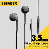 Essager Kablolu Kulaklık Hd Ses Hi-Fi Ses Hd Arama Beyaz/Kırmızı/Siyah/Pembe