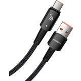 Essager Premıum Örgü Kopmaz Kablo 1Metre 7A 80W Usb To Type-C Şarj Kablosu Data Kablosu Akım Koruma