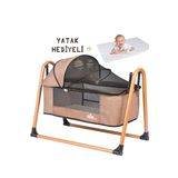 Esse Baby Gold Lüks Sallanır Portatif Sepet Beşik + Yatak