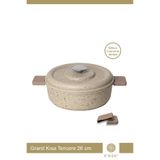 Esse Granit Döküm Tencere Döküm Kapak Kendi Buharında Pişirme 26 CM