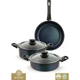 Esse Green 5 Parça Set Karnıyarık Tencere 26 Cm - Derin 26 Cm - Tava 24 Cm