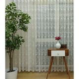 Esse Home Çiçek Desenli Fransız Dantel Tül Perde 100 x 200 Seyrek Pile 1/2 - 100 x 200 cm