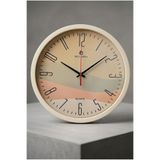 ESSEN DESİGN Modern Dalgalı Pastel Tonlar Duvar Saati - Salon Mutfak Ofis İçin Estetik Sessiz Akar Mekanizma 28 cm