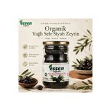 Essen Organik Organik Yağlı Sele Süper Siyah Zeytin Iri Boy 390 gr