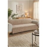 essense Home&Living %100 Bambu BEJ yumuşak tüylü koltuk örtüsü çok amaçlı süngerli koltuk örtüsü ( 170x210)