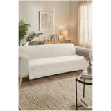 essense Home&Living %100 Bambu KREM yumuşak tüylü koltuk örtüsü çok amaçlı süngerli koltuk örtüsü ( 170x210)