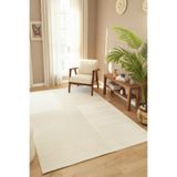 ESSENSE RUBİ İskandinav Dokuma Krem Yumuşak Peluş Bukle Salon Halısı Yolluk Halı Çocuk Halısı