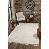 ESSENSE RUSTİC HALI Bukleli Yumuşak Peluş Krem Çocuk Odası Oturma Odası Salon Mutfak Halısı