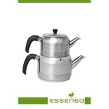 Essenso Delüx Paslanmaz Çelik Çaydanlık 1.3 lt-2lt 4 Parça