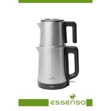 Essenso Elektirikli Çay Makinası Çay Matik INOX 1700W Üst Demlik 1 lt Alt 1,8 lt