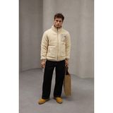 Essenza Unisex Oversize Peluş Mont Ceket - Bej