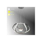 Essey 02 Modern Ahtapot Krom Tek Toplu Üç Renk Ledli Avize