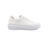 Eşsiz El Yapımı Strada Beyaz Hakiki Deri Erkek Spor (Sneaker) Ayakkabı