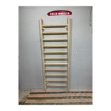 EŞSİZ MOBİLYA 1995 ,200x90cm 11 barlı Fizik Tedavi Ve Rehabilitasyon, Skolyoz Egzersiz Ahşap Duvar Barı