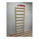 EŞSİZ MOBİLYA 1995 EŞSİZ MOBİLYA 200x75 cm 9 barlı İsveç Tırmanma, skolyoz Tırmanma Merdiveni, Rehabilitasyon, Fızık Tedavi Barı