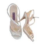 EŞSİZ MODEL GÜMÜŞ RENK 8.5 CM 13 PONT TOPUK BOYU TANGO SALSA DANS VE ABİYE AYAKKABISI (beyaz, EU Ayakkabı Beden Sistemi, Yetişkin, Sayısal, Orta, 37)