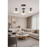 Esslight Cemre 3’lü Kristal Taşlı Avize Salon Mutfak Yatak Odası Modern Aydınlatma - Krom