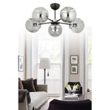 ESSLİGHT GÜNEŞ 5’Lİ AVİZE FÜME CAMLI MODERN DEKORATİF AYDINLATMA
