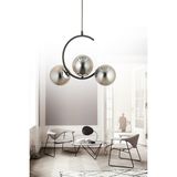 Esslight Hilal 3’lü Sarkıt Avize Füme Glob Camlı Modern Salon Mutfak Yemek Odası Aydınlatma