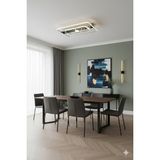 Esslight Mina 60 cm Plafonyer LED Avize 3 Renk Işık Modlu (Beyaz / Sarı / Gün Işığı) - Krom