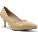 Esstii Stiletto Kadın 6 cm Topuklu Nut Rugan Kırışık Ayakkabı - (DipCamo)Charcoal-White