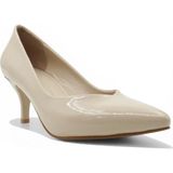 Esstii Stiletto Kadın 6 cm Topuklu Ten Rugan Kırışık Ayakkabı - (DipCamo)Charcoal-White