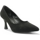 Esstii Stiletto Kadın 7 cm Topuklu Siyah Süet Ayakkabı - (DipCamo)Charcoal-White