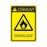 Este Uyarı Levhaları Doğalgaz 25x35 cm Uyarı Levhası