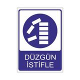 Este Uyarı Levhaları Düzgün İstifle 25x35 cm Uyarı Levhası