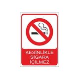 Este Uyarı Levhaları Este Kesinlikle Sigara İçilmez Uyarı Levhası 25 X 35 cm 3mm Pvc Malzemeden Dayanıklı