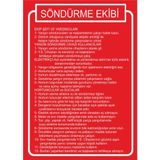 Este Uyarı Levhaları Södürme Ekibi 25x35 cm Uyarı Levhası