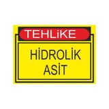 Este Uyarı Levhaları Tehlike Hidrolik Asit 25x35 cm Uyarı Levhası