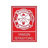 Este Uyarı Levhaları Yangın İstasyonu 25x35 cm Uyarı Levhası