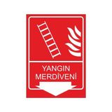 Este Uyarı Levhaları Yangın Merdiveni 25x35 cm Uyarı Levhası