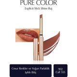 Estee Lauder Işıltılı Bitişli Ruj - Pure Color Explicit Slick Shine Ruj - Renk: 902 Call 555 - Renksiz