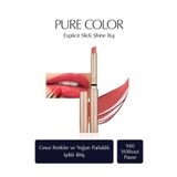 Estee Lauder Işıltılı Bitişli Ruj - Pure Color Explicit Slick Shine Ruj - Renk: 940 Without Pause