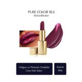 Estee Lauder Kremsi Ruj - Pure Color Creme Lipstick Kremsi, Saten Bitiş - 3.5gr - Renk: 450 Insolent Plum